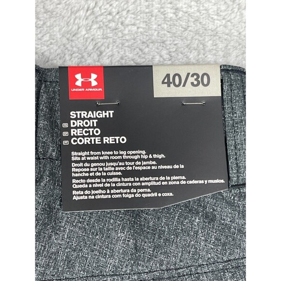 Under Armour Pants Men's 40x30 Gray Showdown Golf Stretch Performance Grip NWT - Picture 6 of 11